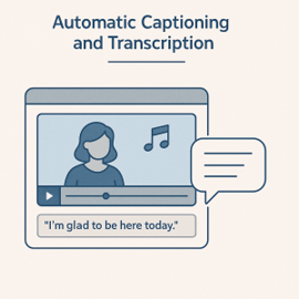 Automatic Captioning and Transcription