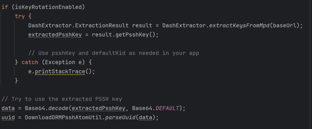 Extracting the First PSSH Key